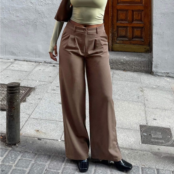 Princess Polly Pants - Princess Polly Archer Pants Brown Lower Impact